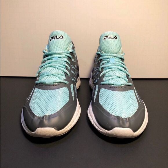 Womens FILA Memory Speedstride Teal Running Shoes / Size 8.5 - Picture 3 of 9